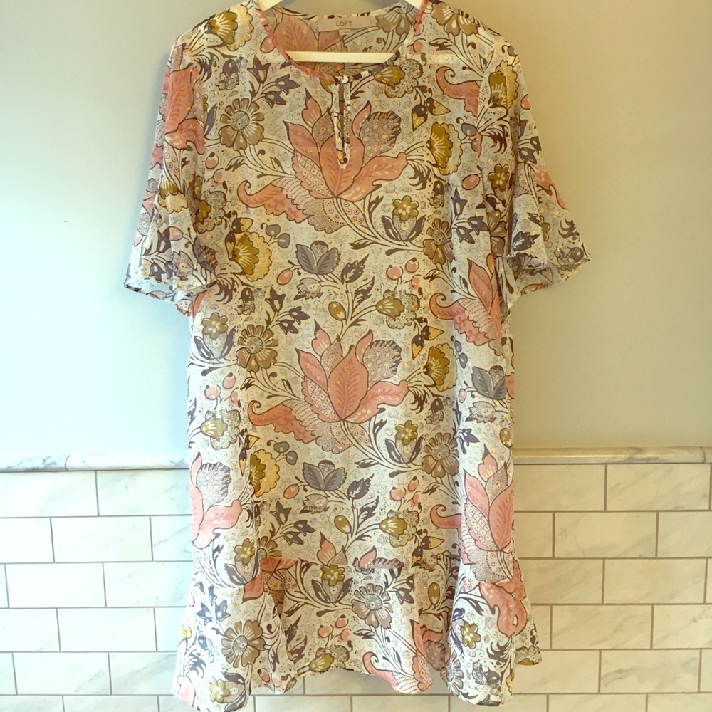 Adorable Loft floral dress